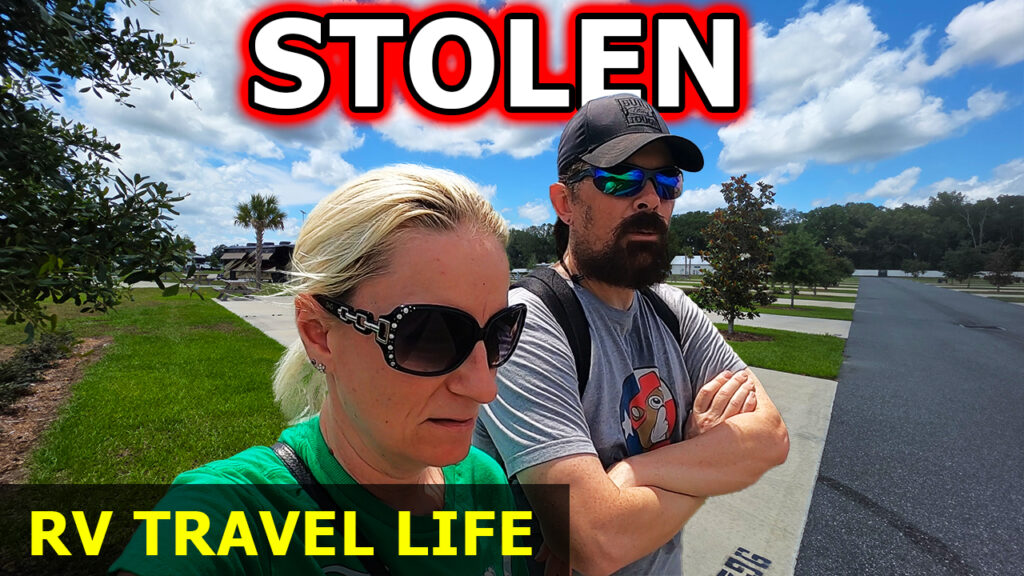 Broken Dreams Reborn full time RV life travel life couple theft at a luxury RV resort hiking with alligators