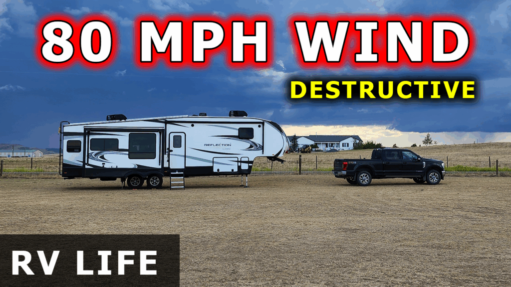 Broken Dreams Reborn full time RV life travel life couple 80 mph destructive winds
