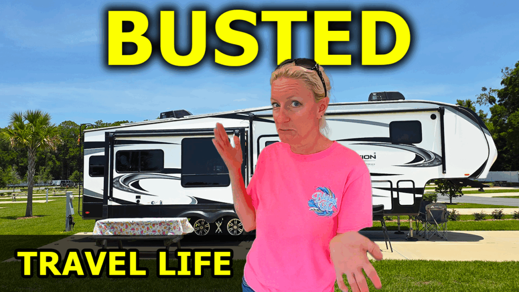 Broken Dreams Reborn full time RV life travel life couple RV gps gone wrong busted wide open