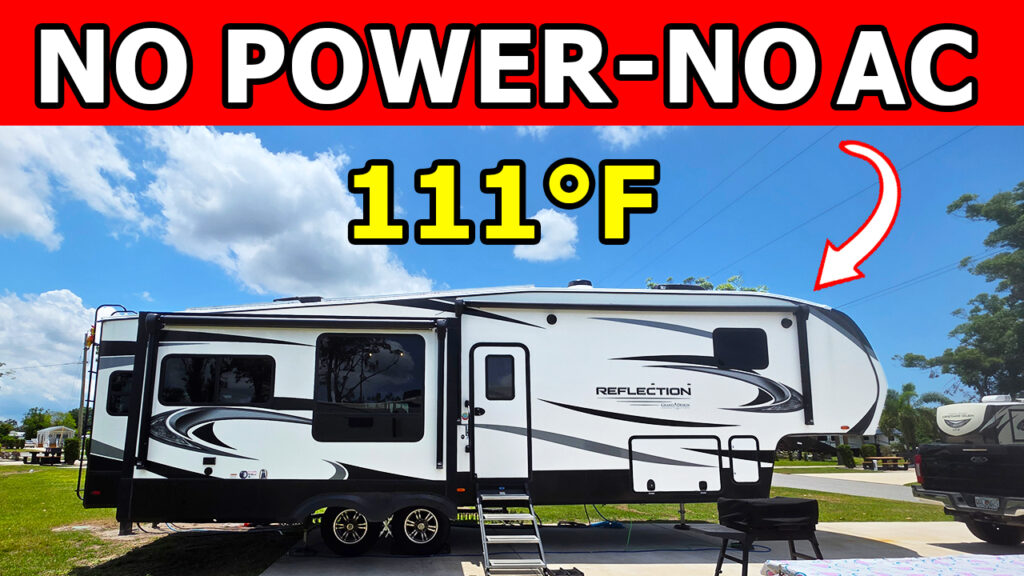 Broken Dreams Reborn full time RV life travel life full time travel couple no power no ac RV inverter overheating