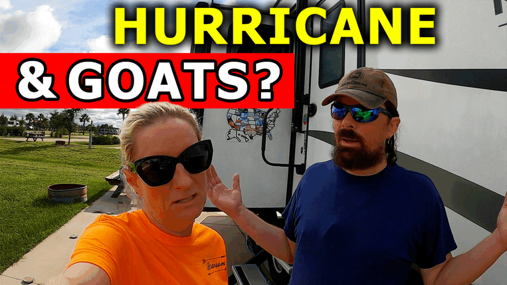Broken Dreams Reborn full time RV life travel life vlog couple hurricane and goats?
