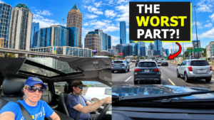 Broken Dreams Reborn full time RV travel life couple driving towing an RV through Atlanta Georgia